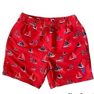 Mens Sailboat Swim Trunks